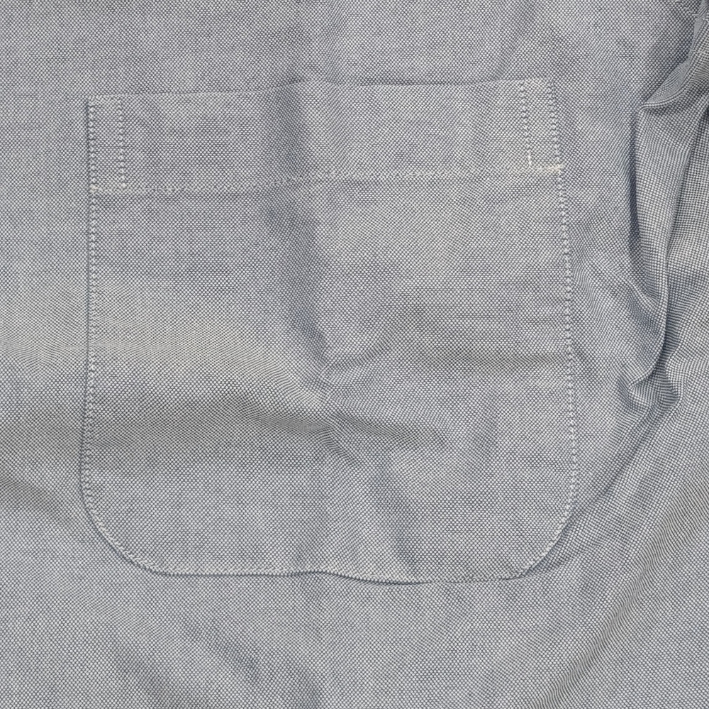 $490 Mens THOM BROWNE Classic Dress Shirt Light Blue 2 - Medium - Picture 3 of 8